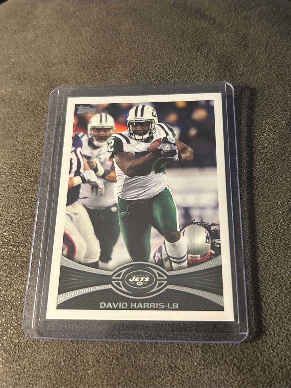Topps David Harris NY Jets Football Card - Green, White & Black